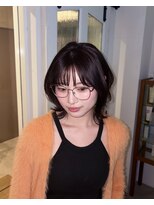 ハク アトリエ(HaKU atelier) バイオレットカラー暗髪艶髪透明感レイヤーナチュラル