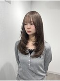 ミルクティーベージュ×レイヤーカット