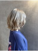 柔らかさのあるレイヤーボブ