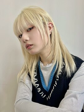 ブラウン(Brown) ハイトーンブランドヘアー×レイヤーカット