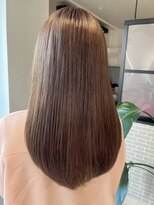 アンニュ(annuy)&nbsp;ベージュカラー 髪質改善 ストレート 顔周りカット 艶髪