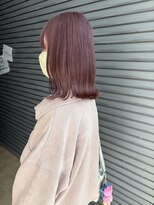ロックス バイ マグ 松本(rocks BY MAG)&nbsp;ラベンダーピンク透明感抜群こなれ大人可愛いピンクへア