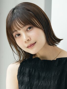 ソワネ 表参道(soigne) 表参道白髪ぼかしウルフショートボブベージュアッシュグレージュ