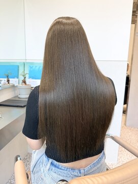 キュア 池袋(CURE) 9トーン透明感ヘーゼルベージュ×髪質改善 #098