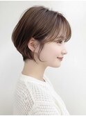 大人可愛い30代40代50代小顔◎くびれ耳かけ丸みショート