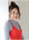 ＜3分アレンジ＞カジュアルキュートなメッシーバンスタイル