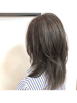 ペネロープ(Penelope) セミロング/ウルフレイヤー/グレージュ　担当　夕島