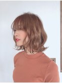 くびれヘア×なみなみウェーブ×シークレットハイライト×所沢
