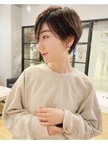 ジアン バイ ミルボン NU茶屋町+(GIEN by milbon) 大人前下がりマッシュショートヘアカット@gien_miduki