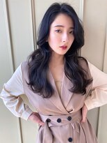 アリスバイアフロート 自由が丘(ALICe by AFLOAT)&nbsp;流れるサイドバング/2wayバング／ブルーブラック