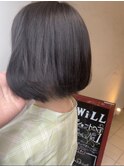 【WiLL京橋店】栗野京弥 丸みボブ透明感グレージュ