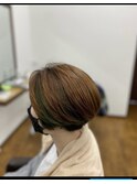 20代30代40代大人かわいい前下がりナチュラルボブモカブラウン