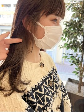 チップタップ 町田店(tip top) ぱっつん前髪× longhair