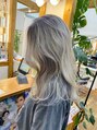 ギャラクシー ヘアードレッサーズ(galaxy hairdressers)&nbsp;ブリーチ２回以上必要！バレイヤージュホワイトグレージュ！