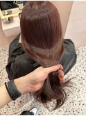 韓国ヘア/暖色カラー/艶感カラー/くびれヘア