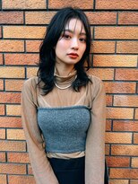 銀座　cheri透明感ダークグレージュ×くびれレイヤー
