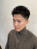 ビーバイエイトジェンツ(Bee by EIGHT GENTS)&nbsp;カルマパーマ/ベリーショート/ダークアッシュ/ニュアンスパーマ