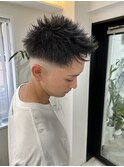 フェードショートツーブロックアップバンク