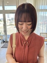 イルプロム 御厨店(illuprom.)&nbsp;【illuprom.】オレンジブラウン × ステップカット