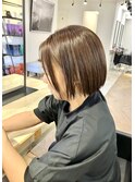 切りっぱなしボブミニボブパーマくびれボブ外ハネボブブリーチ