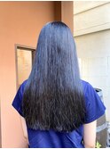 ブラック/髪質改善/トリートメント/韓国風/艶感/ブルーブラック