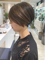 ステアケース 武蔵小杉店(stair:case)&nbsp;大人ハンサムショート/ツーブロック/ハイライト/30代40代50