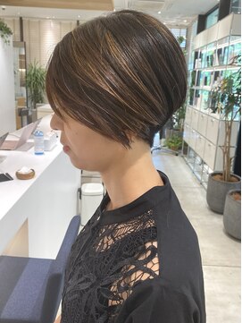 ステアケース 武蔵小杉店(stair:case) 大人ハンサムショート/ツーブロック/ハイライト/30代40代50