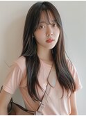 ナチュラルな韓国ヘア