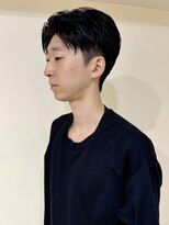 メンズセンターパート　ショートセンターパート