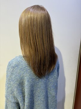 ローレンジウ(LOREN JU) 透明感髪質改善ベージュダブルカラーミルクティーグレージュ