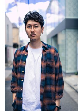 ボンド 三軒茶屋(Bond) メンズパーマ×アップバング◎三軒茶屋 RYUKI メンズカット