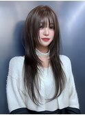 韓国ヘアー/ダブルカラー/ハイライト/イメチェン/エクステ/梅田