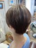 ＜白髪カバー/髪質改善/艶髪プラチナ＞液晶“乳化”カラー＋カット￥16500