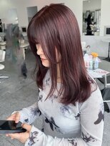 タブー(TABOO)&nbsp;あき/ブリーチなしダブルカラー／ローズレッド