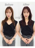 働く女性に簡単スタイリング☆くびれセミロング