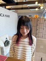 ブランカヘアー 西尾(BLANCA HAIR)&nbsp;ピンクインナーカラー
