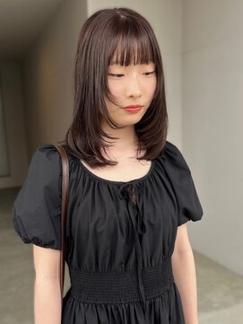 イロウ 天神大名店(IROW) チョコレートブラウン 髪質改善 レイヤーカット【天神大名】