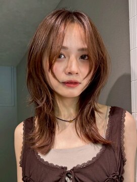 ハニー 町田(HONEY) ハッシュカット/レイヤー/くびれヘア/アプリコットオレンジ2