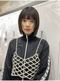 ◎ミニボブ縮毛矯正髪質改善ストレート顔まわりレイヤーカット