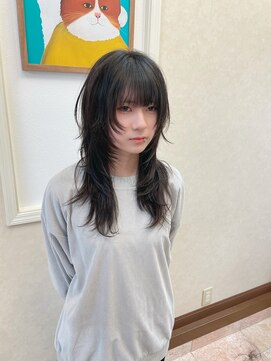 メルク(merc) カール/セミディ/シアーカラー/姫カット/黒髪