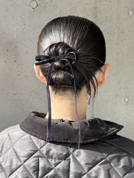 ピークアブー 原宿ハラカド(PEEK-A-BOO) ヘアセット 結婚式ヘア カチモリ お呼ばれヘア タイトヘア