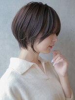 カライングドゥ(ing deux)&nbsp;大人可愛い20代30代40代黒髪前下がりショートボブ丸みショート◎