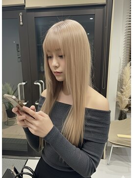 ブリーチ2回ミルクティーベージュ