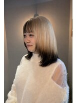 ミリ 北千住(millit)&nbsp;毛先カラー前髪インナーカラー