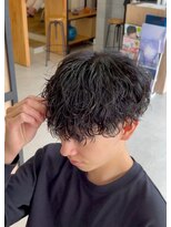 エッジ(EDGE)&nbsp;大分メンズ刈り上げショート無造作シャドウパーマスタイル