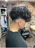MEN’S HAIR/波巻きツイストスパイラル/リバースセンターパート