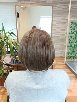 ルッカランス 王子店(Lucca Lance) 2月 白髪ぼかし ハイライトを活かしたカラーリング