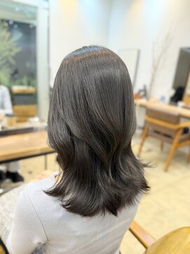 ノットバイベル 大宮(knot by belle) 《Hana》オリーブグレージュ/ブリーチなし/透明感黒髪/韓国/大宮
