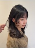 レイヤーカット/韓国ヘア/ハッシュカット/顔周りカット/銀座