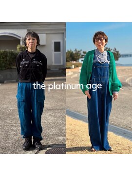ザ プラチナムエイジ(the platinum age) 白髪ぼかしハイライトショート